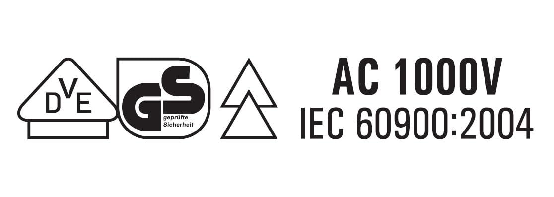 Pinza VDE isolata 1000 V testata GS DIN EN IEC 60900 acciaio cromo vanadio spelafili 6"