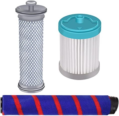Filter Replacement for Tineco A10 and A11 Hero/Master, PURE ONE S11 Series Cordless Stick Vacuum Cleaner, 1 Brush Roller + 1 Pre Filter+ 1 HEPA Filter