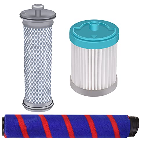 Filter Replacement for Tineco A10 and A11 Hero/Master, PURE ONE S11 Series Cordless Stick Vacuum Cleaner, 1 Brush Roller + 1 Pre Filter+ 1 HEPA Filter