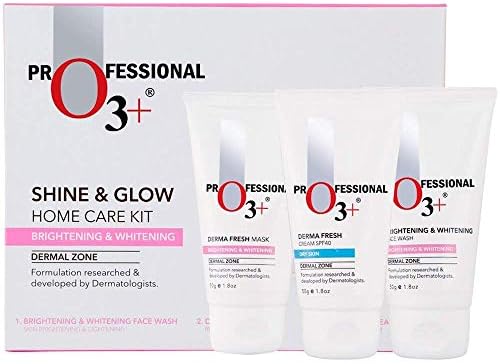O3+ Shine & Glow Home Care Kit for Brightening & Whitening, 150g
