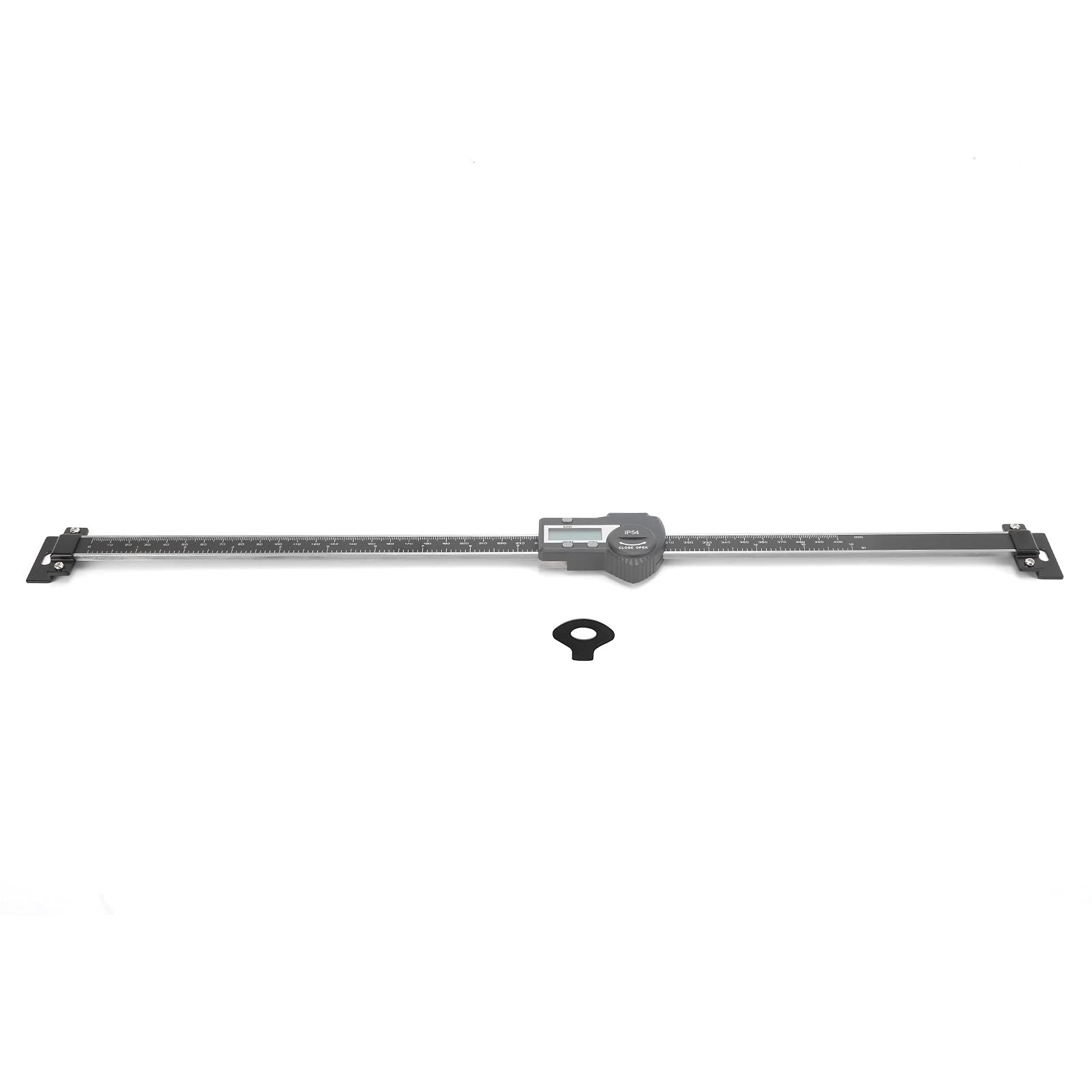 Digitales Display-Lineal, Genaues, Hochwertiges Messmessgerät für Drehmaschinen-Ausgangsmessschieber, 0–400 Mm, Aluminiumlegierung