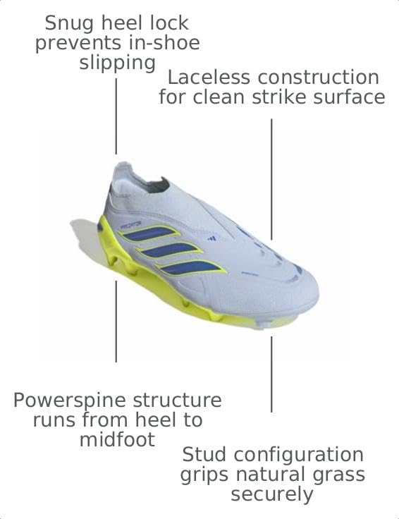 Image of adidas League Laceless Firm Ground Soccer Cleats - Red, White