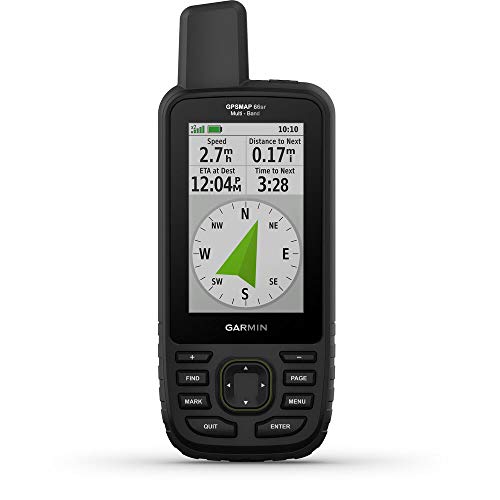 Garmin Gpsmap 66Sr Handheld Outdoor Gps With U.s. & Canada Maps Birdseye Satellite Imagery Gnss Multi-Band Rugged Bundle W/Deco Gear Emergency Bracelet 2Pk + Camping Led Lantern + Rechargeable Aa Kit #TOP3