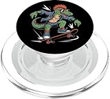 Photo Gallery punk dinosaur velociraptor funny skateboarding popsockets popgrip per magsafe Photo Gallery punk dinosaur velociraptor funny skateboarding popsockets popgrip per magsafe