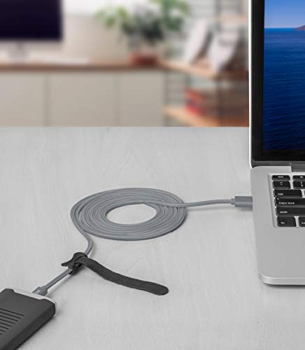 Cabo Micro USB I2GO 2m 2,4A Nylon Trançado Chumbo - I2GO PRO