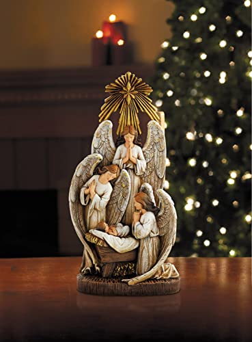 Cbc Group Avalon Gallery - Advent And Christmas Resin Figurine, 13-Inch, Angels In Adoration #TOP1