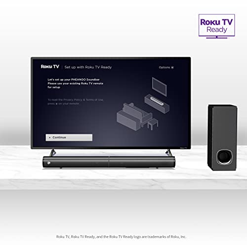 Sound Bar for TV, PHEANOO 2.1 CH Soundbar with Subwoofer, HDMI(ARC)/Bluetooth 5.0/Optical/AUX Connectivity – D5 by PHEANOO - Image 5