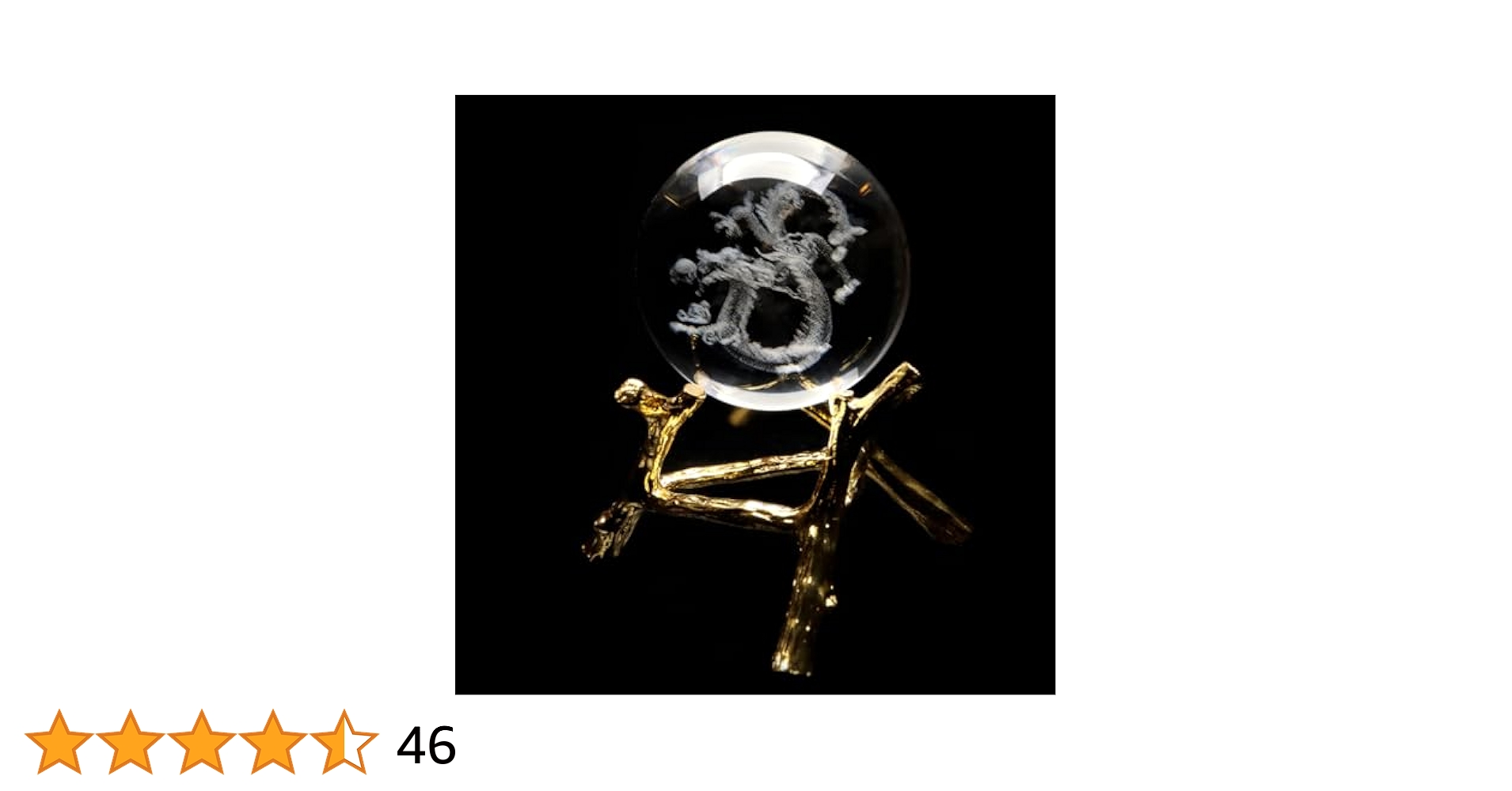 木彫り干支　卵型台座付き 楽天市場】【20%OFFクーポン〜】龍 水晶玉 台座付き 60mm 龍の