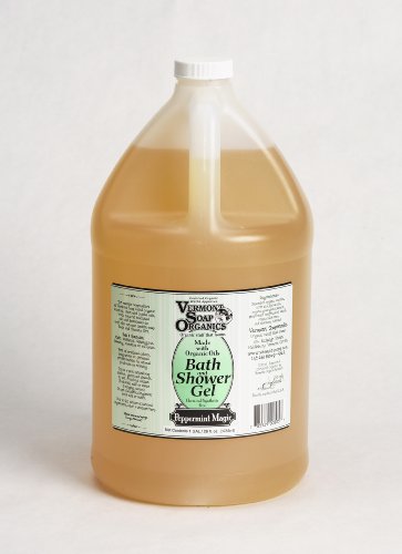 Vermont Soap Organics - Peppermint Magic Bath and Shower Gel Gallon Refill