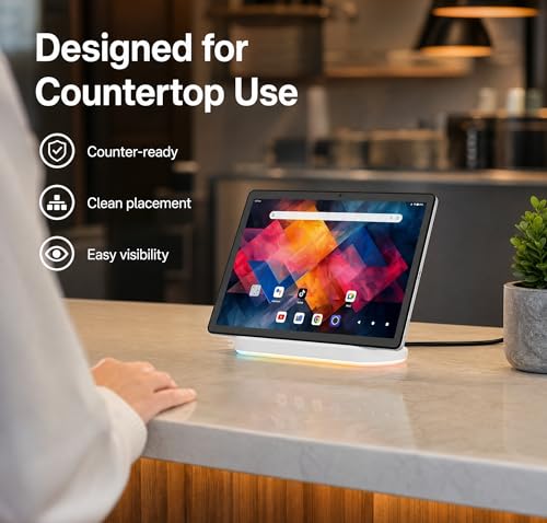 Image of Jeazans 2026 Upgraded Android Tablet with 64GB+1TB Expand, 10.1 inch Tablet with 8-Core, Dock Station, WiFi 6, Bluetooth 5.4, 3-Year Protection, Tablet for Students, Kids& Adults