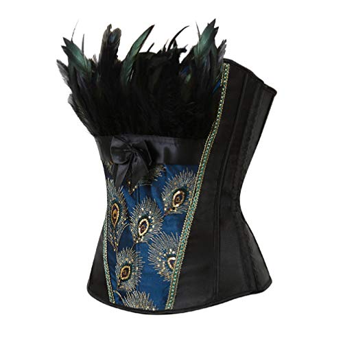 Corset steampunk paon idéal pour vos soirées déguisées et shooting photo