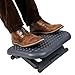 Mind Reader Foot Rest, Under Desk at Work, Ergonomic, Height Adjustable, Office, Plastic, 18