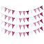 Amazon.com: 48pcs Pink Pennant Banner, Pre-Strung Imitated Burlap Fabic ...