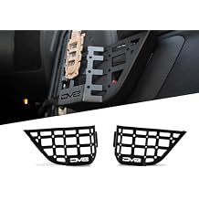 DV8 Offroad Front Door Pocket Molle Panels for 2011-2018 Jeep Wrangler JK | Rigid Steel Pockets | Replaces The Factory Netting | Mounts Daily Gear | Front Panel Protrusion for Water Bottle Storage