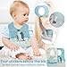 10 Pcs Disposable Bibs, Individually Packaged with Catcher and Leakproof Liner for Toddler Feeding, Baby Travel Essential