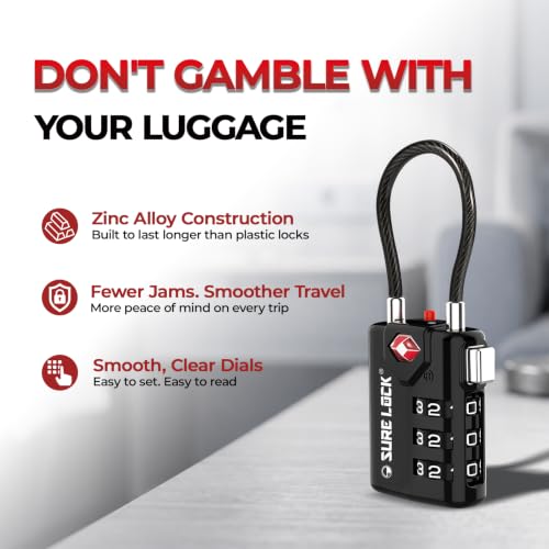 SURE LOCK TSA Luggage Locks