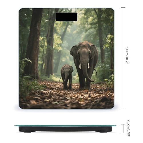 Báscula digital de baño de vidrio templado para peso corporal miniatura 2