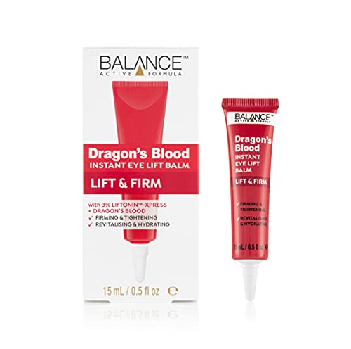 Balance Active Formula Dragons Blood Instant Eye Lift Balm (15ml) - Firming & Tightening. Revitalising & Hydrating.