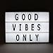 Brooklyn Lighting Company LED Cinema Light Box with Letters Includes 200 Letters 12 LED Bulbs and USB Cable