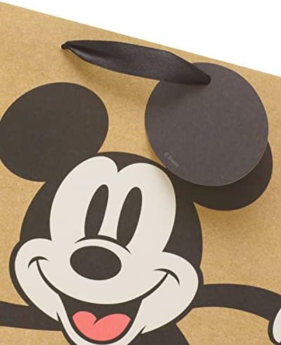 Mickey Mouse Large Gift Bag - Disney Large Gift Bag - Gift Bag for Him - Gift Wrap for Her - Gift Wrapping for Kids - Birthday Gift Bag - Celebration Gift Bag