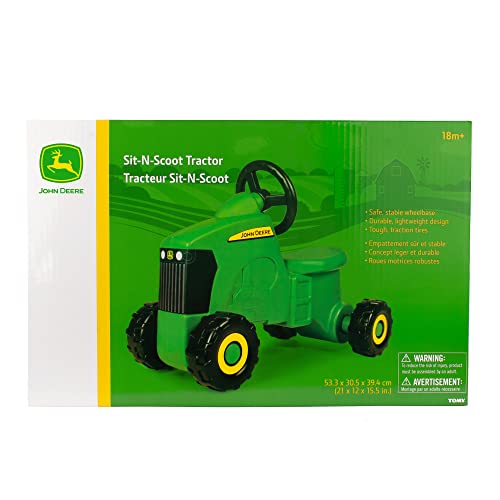 John Deere Ride On Toys Sit 'N Scoot Activity Tractor for Kids Ages 18 Months and Up, Green by TOMY - Image 6