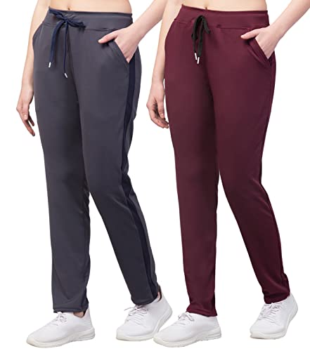 bluecon Women's Open Bottom Regular Fit Polyester Track Pants/Plazo Pants (Combo Pack of 2)-picture-33