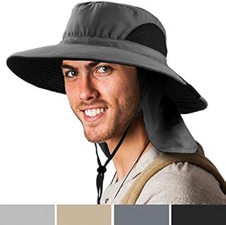 SUN CUBE Boonie Hat with Neck Cover Flap, Wide Brim | Outdoor Fishing