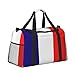 French Flag Print Duffle Bag, Personal Item Travel Bag For Airlines, Weekender Bags For Women, Sports Tote Bag