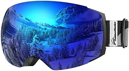 OutdoorMaster Ski Goggles PRO - Frameless, Interchangeable Lens 100% UV400 Protection Snow Goggles for Men & Women