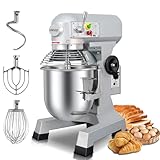 BOSBAK 15 QT Bread Mixer, Commercial Industrial Grade Food Stand Mixer with Stainless Steel Bowl and 3 Types of Mixing Tools, Built for Professional Baking: Effortlessly Handles Large Recipes