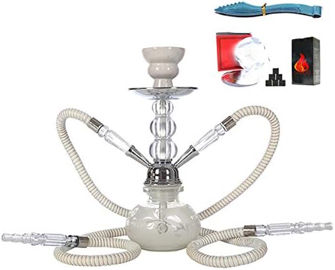 Amazon Co Jp 完全なシーシャセットスターターキットガラス水ギセルセット1 2ホーススモールバーの家庭用水ギセルの完全なセットタバコとタバコ A 2 Hose 腕時計