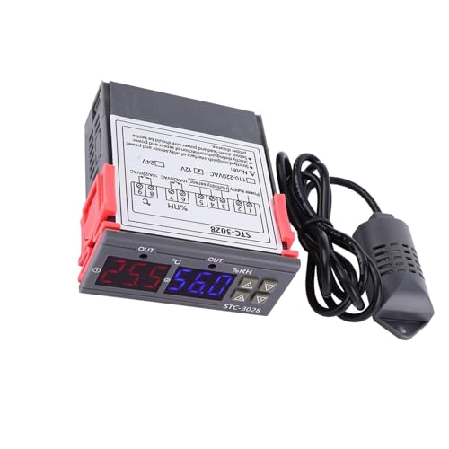 Termostato Com Display Digital STC-3028 para Comutação Automática de Dispositivos de Refrigeração e