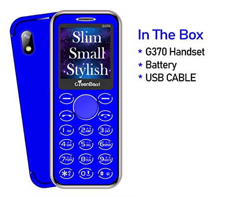 Image of GREENBERRI G370 Keypad Dual Sim Mobile with Slim and Stylish Design, Auto Call Recording, Wireless FM, Bluetooth dialer, King Voice, Vibration