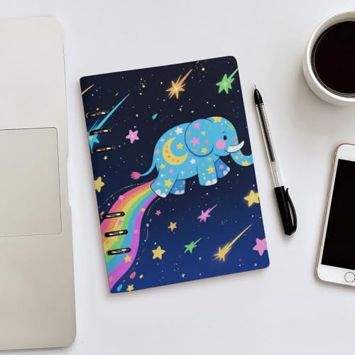 Carnet de notes A5 rechargeable cuir PU 90 feuilles pour bureau - 5