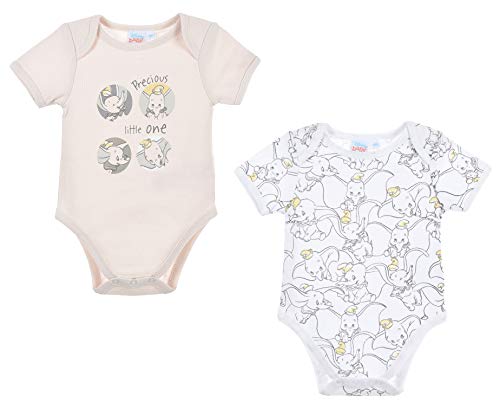 Disney Dumbo bebé-niñas Body (Beige,24 Meses)