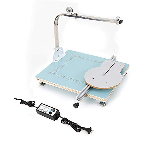 Foam Cutting Machine, Hot Wire Foam Cutter Table Electric Styrofoam Sponge Cutting Machine with Adjustable Angle, 72W Tabletop Foam Cutter for Cutting, Forming Sculpting