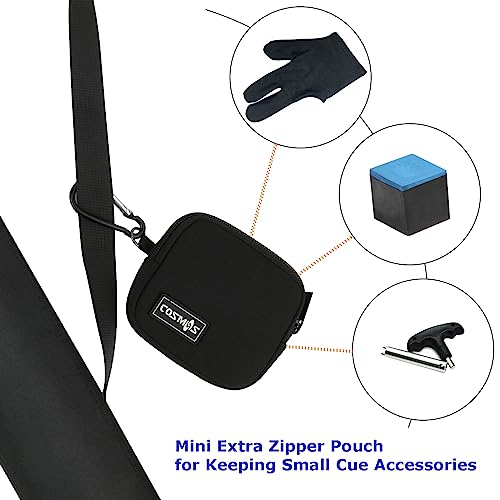 Bolsa de transporte para palo de billar Cosmos: elegante diseño negro de 32'' con mini estuche 3