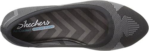 Skechers Women's Cleo Wham Flat, Black/Charcoal, 8 M US | Image 1