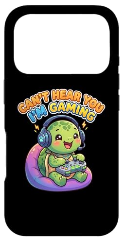 Turtles Reptiles Gamer, Gaming Can't Hear You I'm Gaming �X�}�z�P�[�X iPhone 17 Pro �p