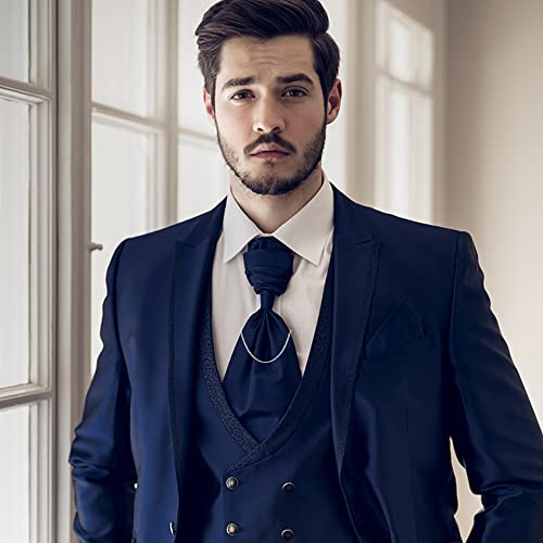 Thunaraz 8 Pcs Tie Clips For Men Tie Bar Clip For Regular Ties Necktie Mens Tie Tacks Clutch With Chain Wedding Business Tie Pin Clips With Gift Box #TOP4