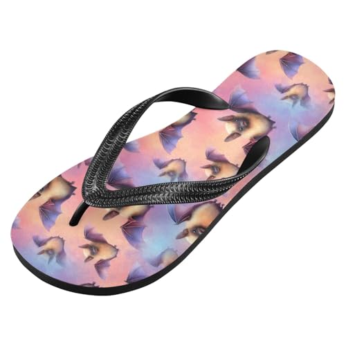 Flip Flop Sandals Bats Anime Print for Women Men Beach Outdoor XS2