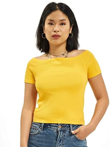 Urban Classics Ladies Off Shoulder Rib Tee Koszulka Kobiety
