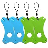PLABBDPL Zeckenentferner, 4Pcs Zeckenkarte Mit Vergr&ouml;&szlig;erungsglas, Immer Dabei Zeckenkarte mit Lupe, Zeckenkarte f&uuml;r Menschen Kinder Hunde Katzen, Einfach zu verstaue
