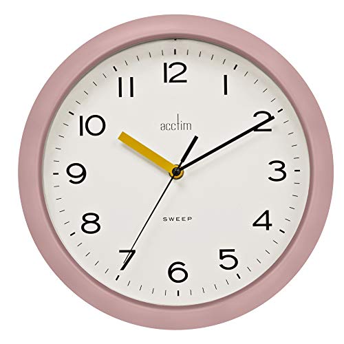 Image of Acctim Rhea 22850 Wall Clock in Dusty Rose