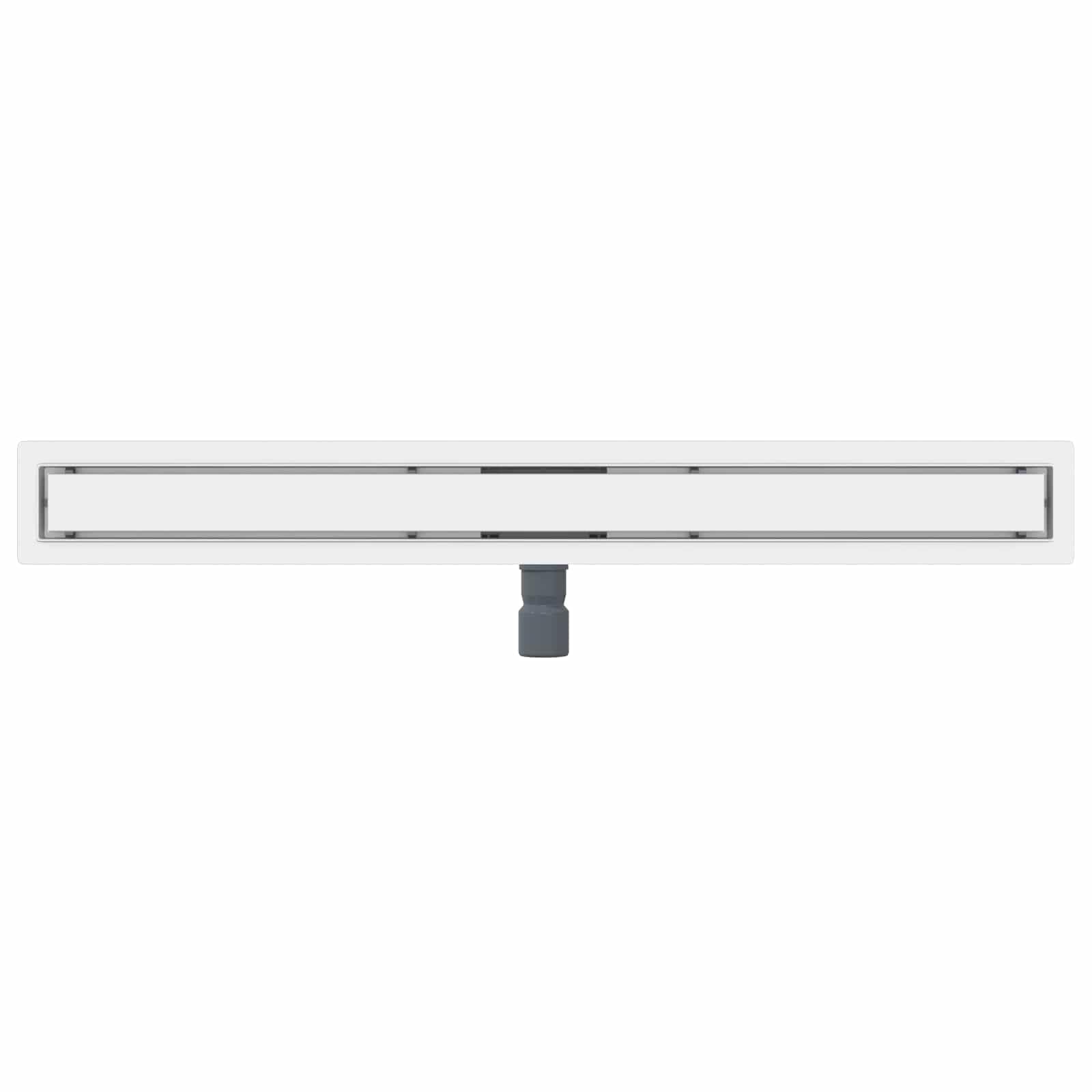 Canaleta de ducha 2 en 1, color plata, 100 cm, de acero inoxidable 304, altura regulable de 0 a 30 mm, apta para azulejos, extraíble para limpieza, para ducha, baño, sanitario con desagüe y