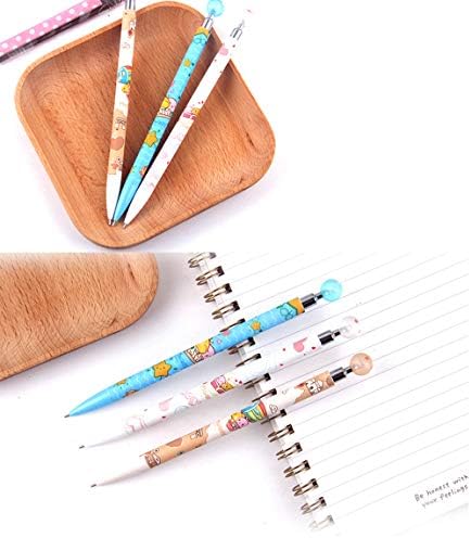 6Pcs Cute Kawaii Sushi Food Press Mechanical Pencil Writing Student Stationery Automatic Pencil For Draft Drawing, Carpenter, Crafting, Art Sketching Party Gifts Office Supply 0.7mm, Random Color