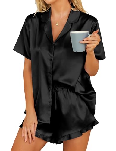 Pyjama femme été sexy et thermorégulateur ensemble de nuit Hotouch fluide