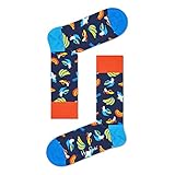 Happy Socks Unisex Banana Bird Sock, Blau, 36-40