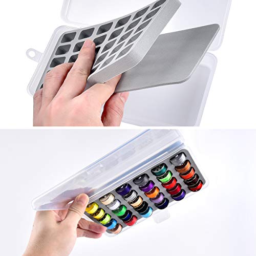 Bobbin Holder Storage Case Sewing Box Thread Organizer Holds 60Pcs Bobbins For Brother Sewing Machine- 2Pack(Box Only) #TOP4