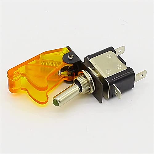 Interrupteur à bascule voiture de course 12V bouton poussoir avec couverture LED camion